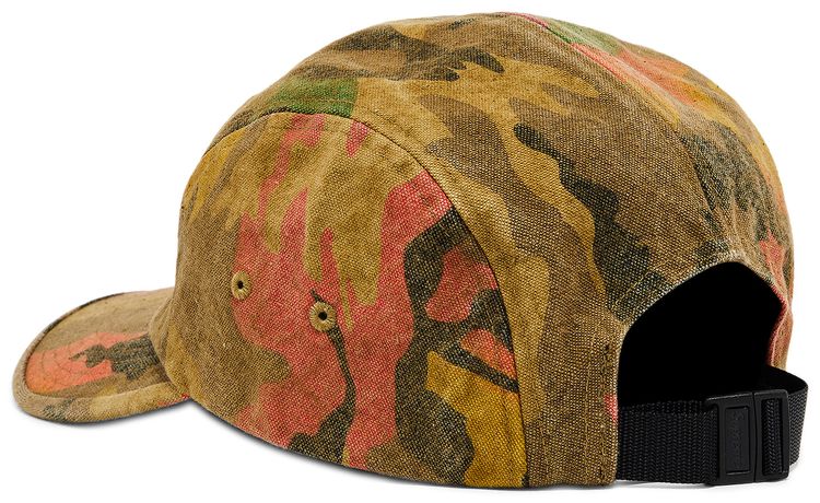 Supreme Washed Canvas Camp Cap Tan Camo
