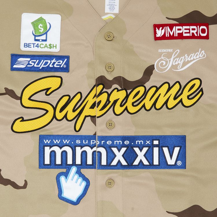 Supreme Chosen One Baseball Jersey Desert Camo