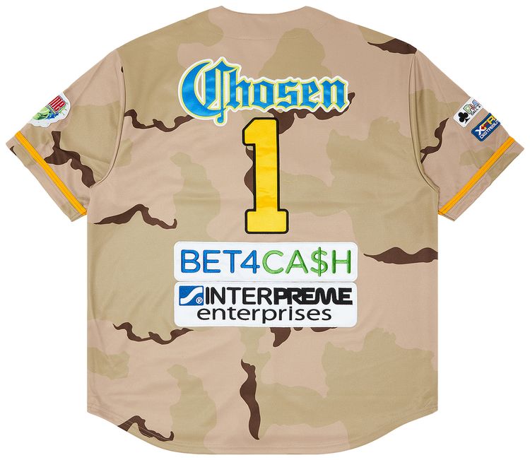 Supreme Chosen One Baseball Jersey Desert Camo