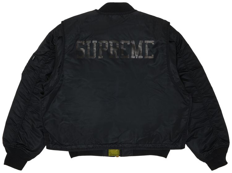 Supreme 2 In 1 MA 1  Vest Black