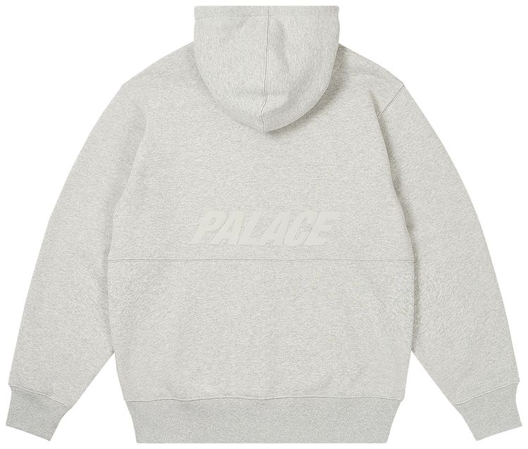 Palace 5G Zip Hood Grey Marl