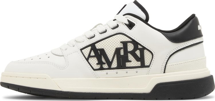 Amiri Classic Low Logo   White Black