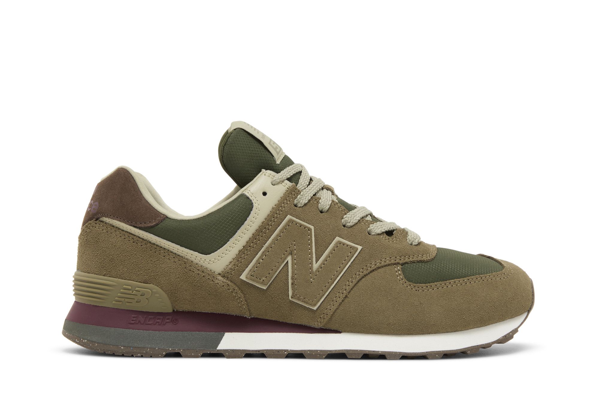 New balance 574 olive green cheap