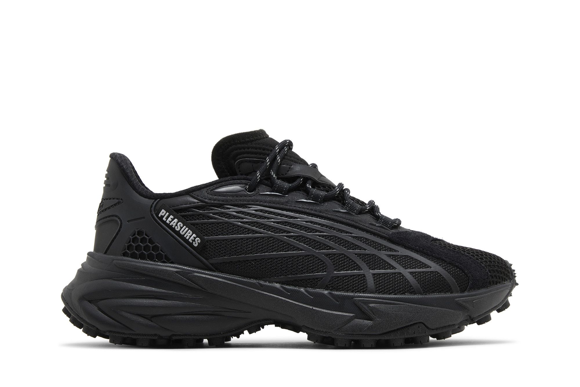 Buy Pleasures x Puma Spirex 'Black' - 396037 01 | GOAT