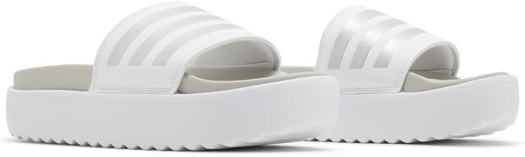 Adidas Wmns Adilette Platform Slide White Zero Metallic