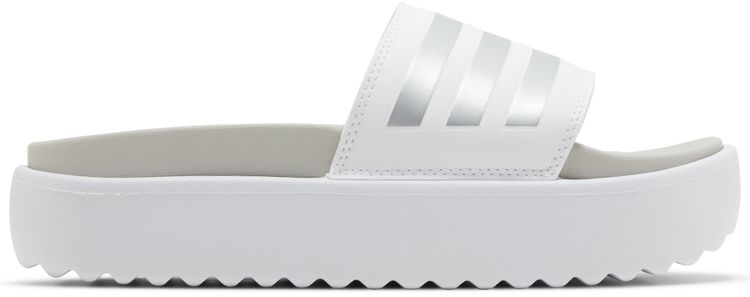 Adidas Wmns Adilette Platform Slide White Zero Metallic