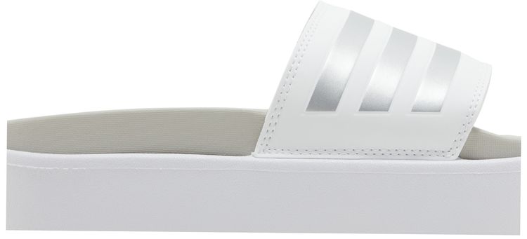 Adidas Wmns Adilette Platform Slide White Zero Metallic