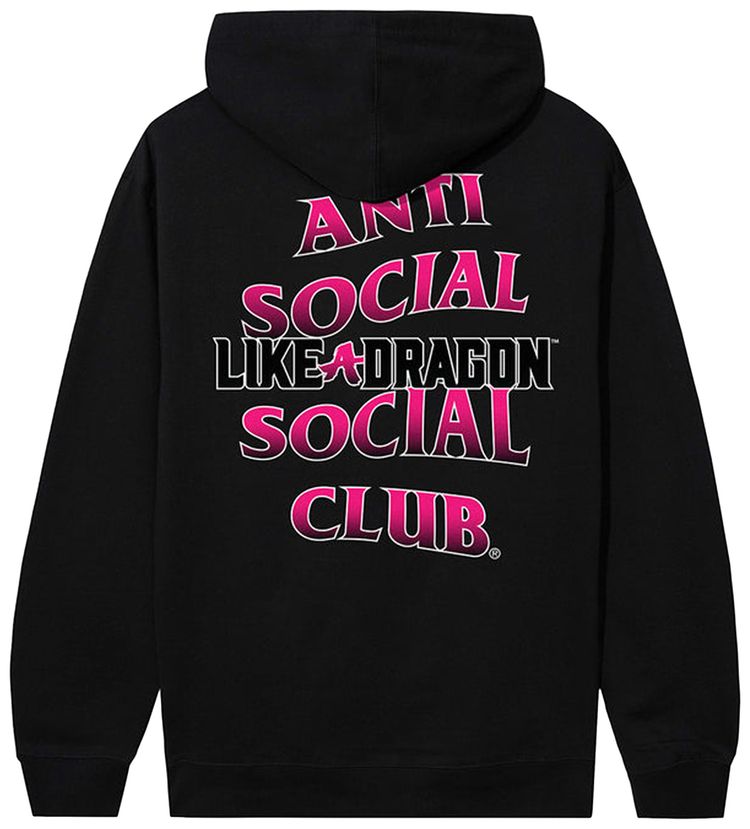 Anti Social Social Club x Like A Dragon Yakuza Hoodie Black