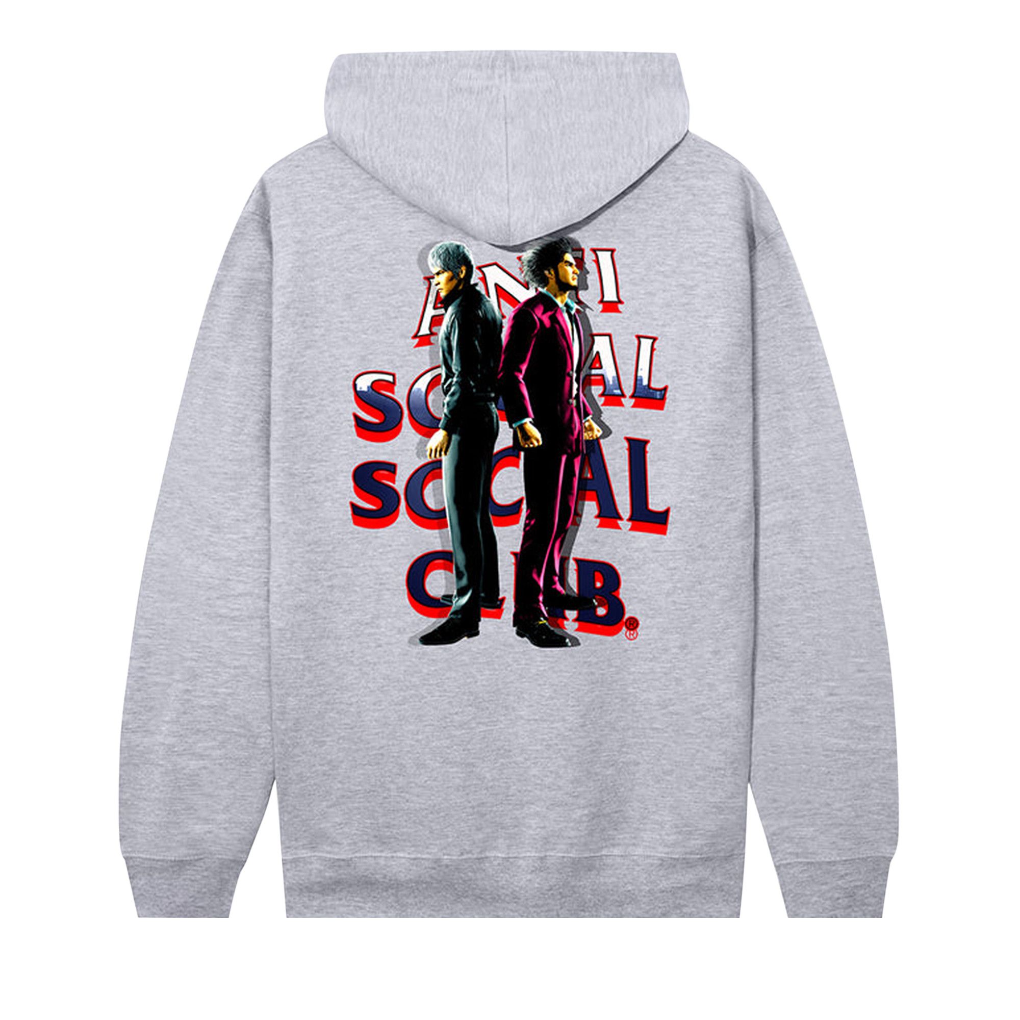 Buy Anti Social Social Club x Like A Dragon Hoodie Grey Heather 0657 1SS240106LADH GREY GOAT