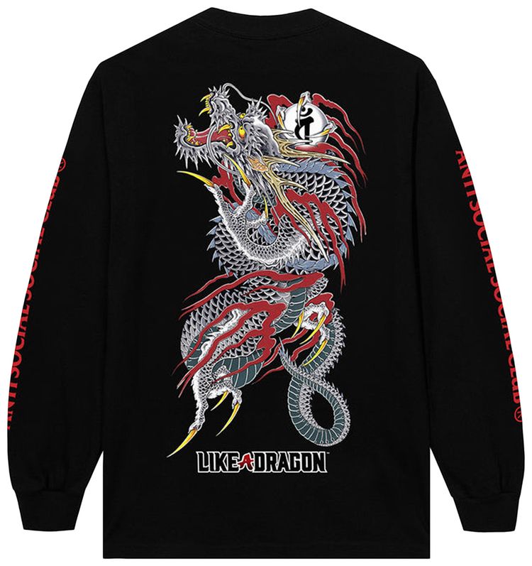 Buy Anti Social Social Club x Like A Dragon Tattoo Long-Sleeve Tee 