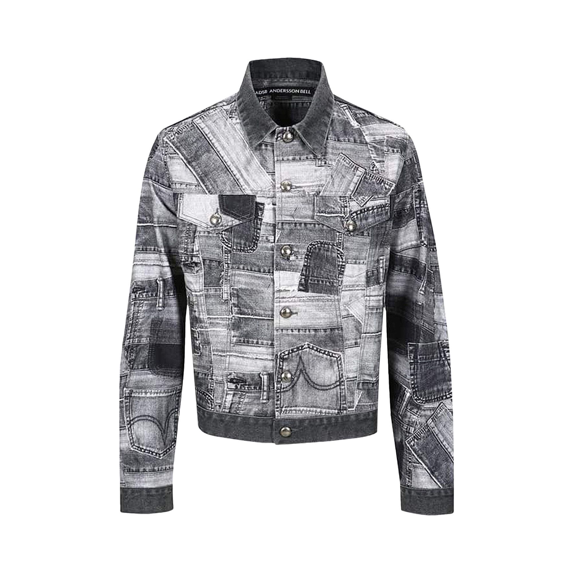 ジャケット [ANDERSSON BELL] BRNO PATCHWORK PRINTED JACKET awa563m Buy Andersson Bell BRNO Patchwork Printed Jacket 'Black