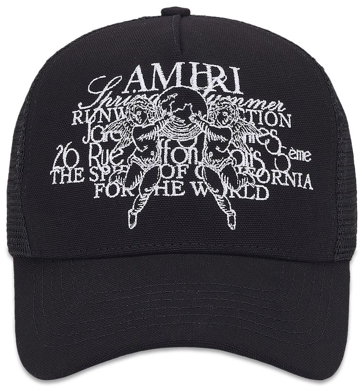 Amiri Cherub Trucker Hat Black
