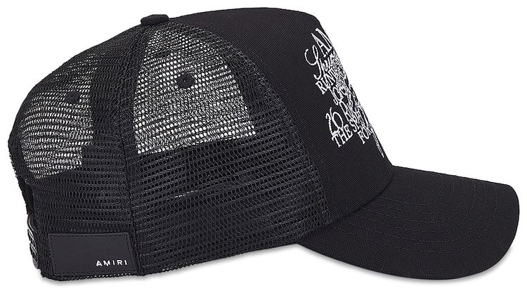 Amiri Cherub Trucker Hat Black