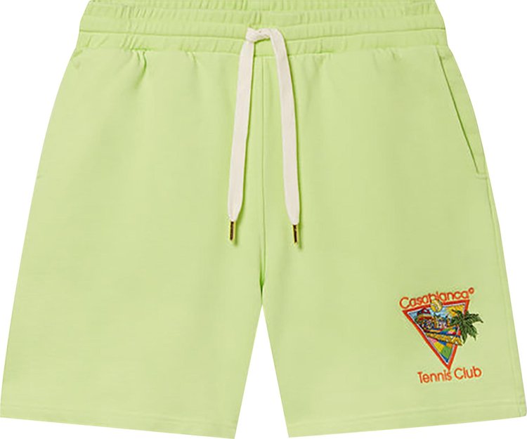 Casablanca Afro Cubism Tennis Club Embroidered Sweatshort 'Afro Cubism Tennis Club'
