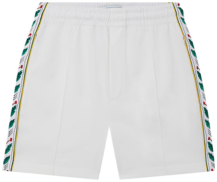 Casablanca Seasonal Laurel Track Shorts White