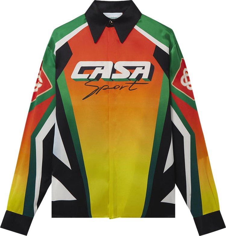 Casablanca Classic Collar Long-Sleeve Shirt 'Casa Moto Sport'