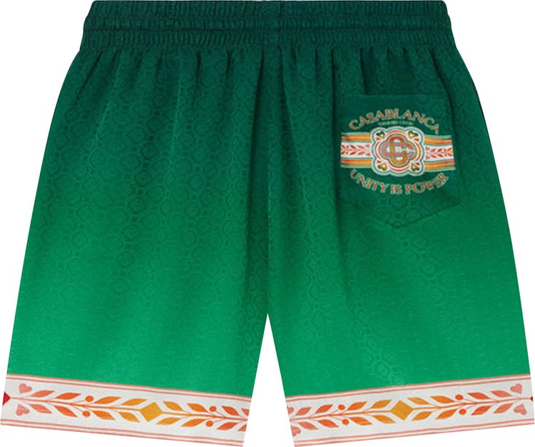 Casablanca Silk Shorts With Drawstring Unity Is Power