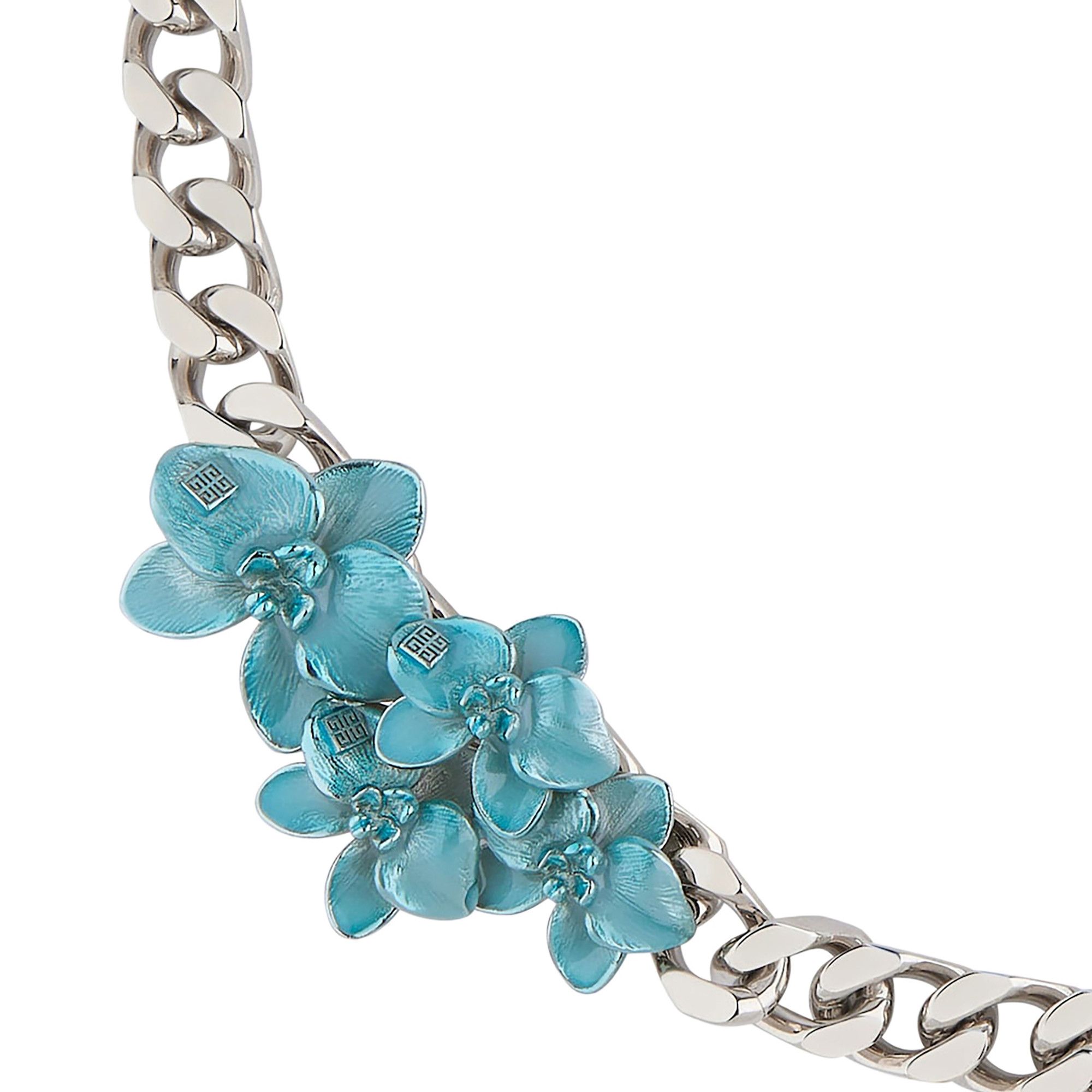 Buy Givenchy Orchid Chain Necklace 'Mineral Blue