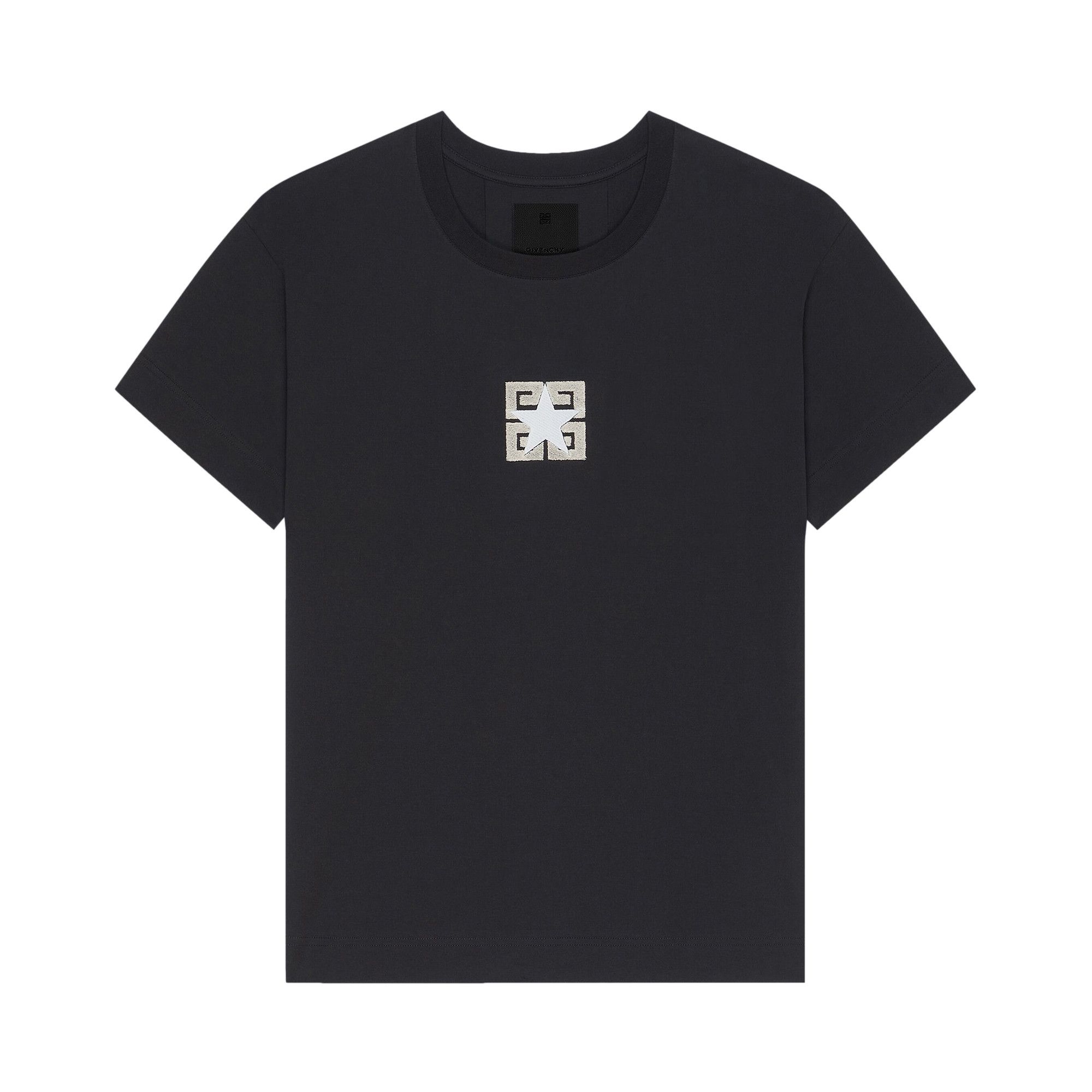 GIVENCHY｜ (BM71MG3YPK 001) T-shirt in cotton with chandelier and snake print in - black