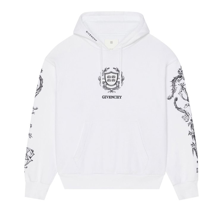 Givenchy Boxy Fit Hoodie White