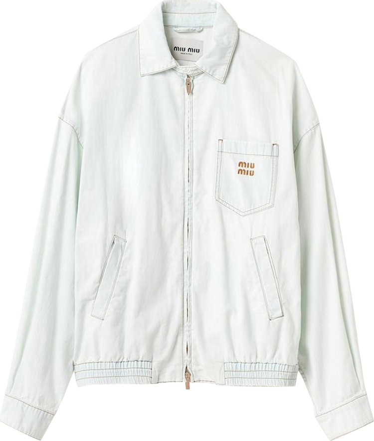 Miu Miu Denim Jacket 'Celeste'