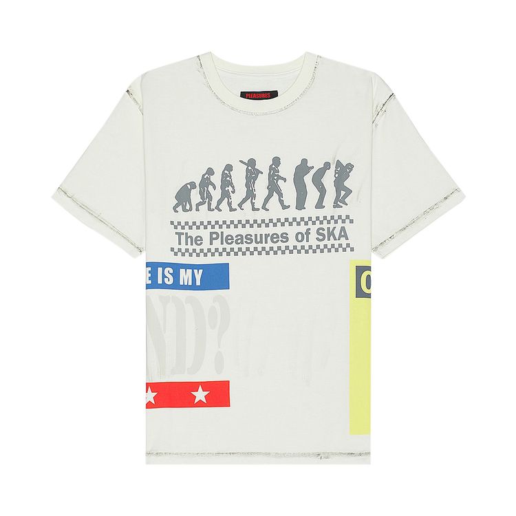 Pleasures Evolution Heavyweight T Shirt Off White