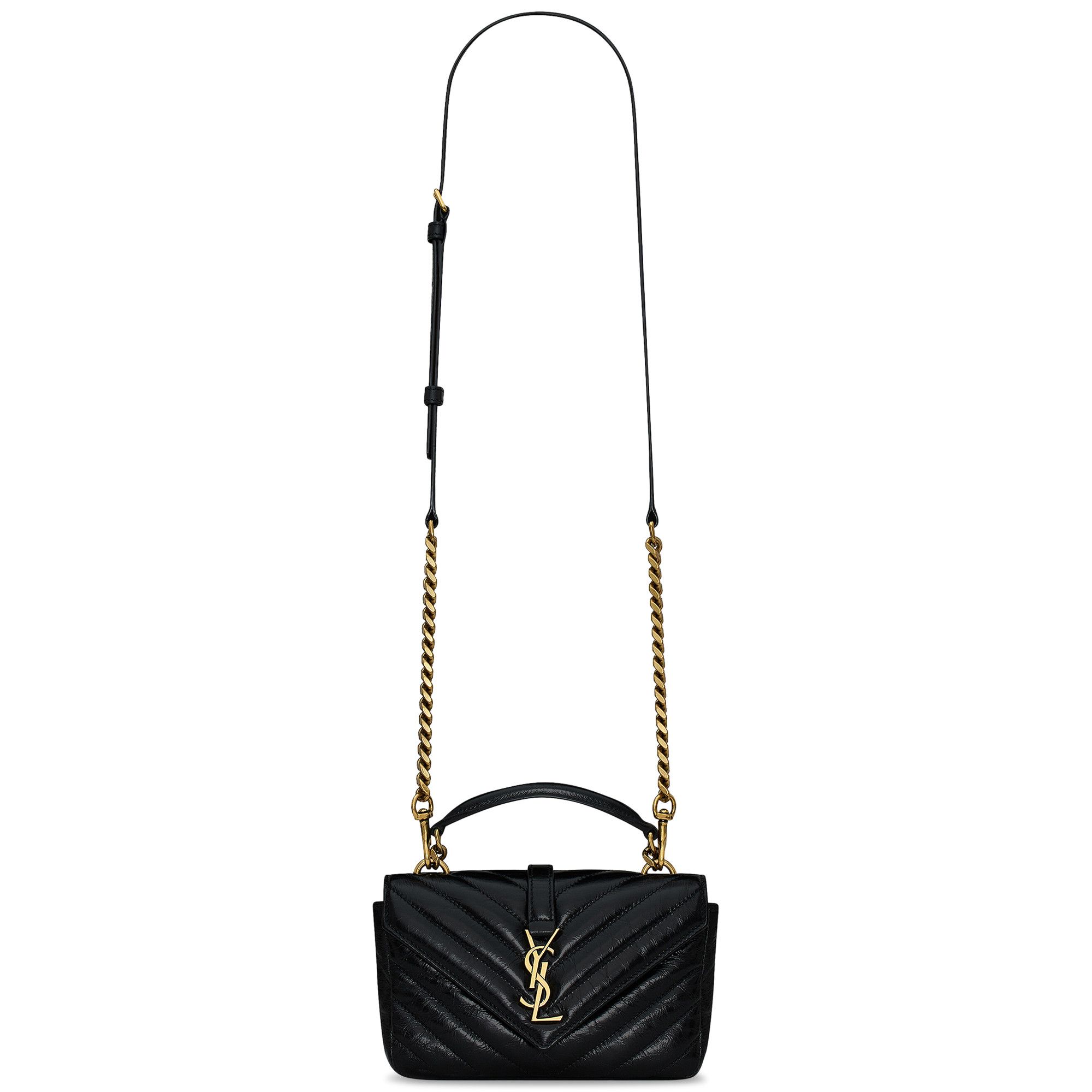 Saint Laurent College Mini Chain Bag 'Noir'