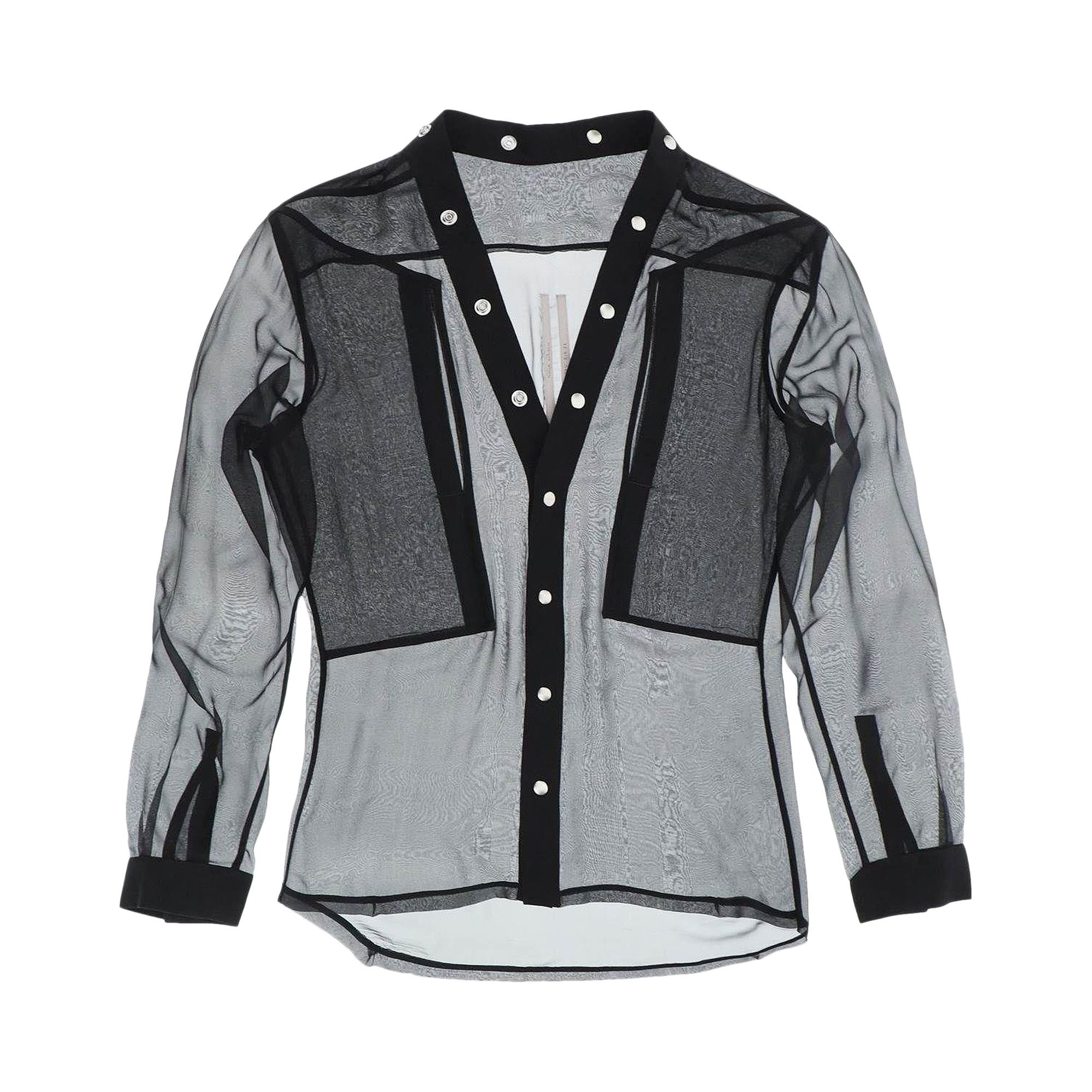 Buy Rick Owens Larry Fogpocket Shirt 'Black' - RU01D3287 S 09 | GOAT