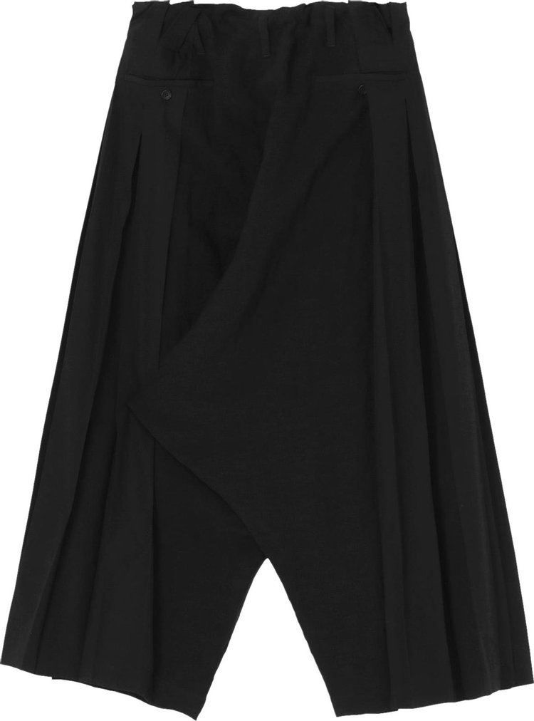 Yohji Yamamoto Pour Homme G Pleated Sarouel Pants Black