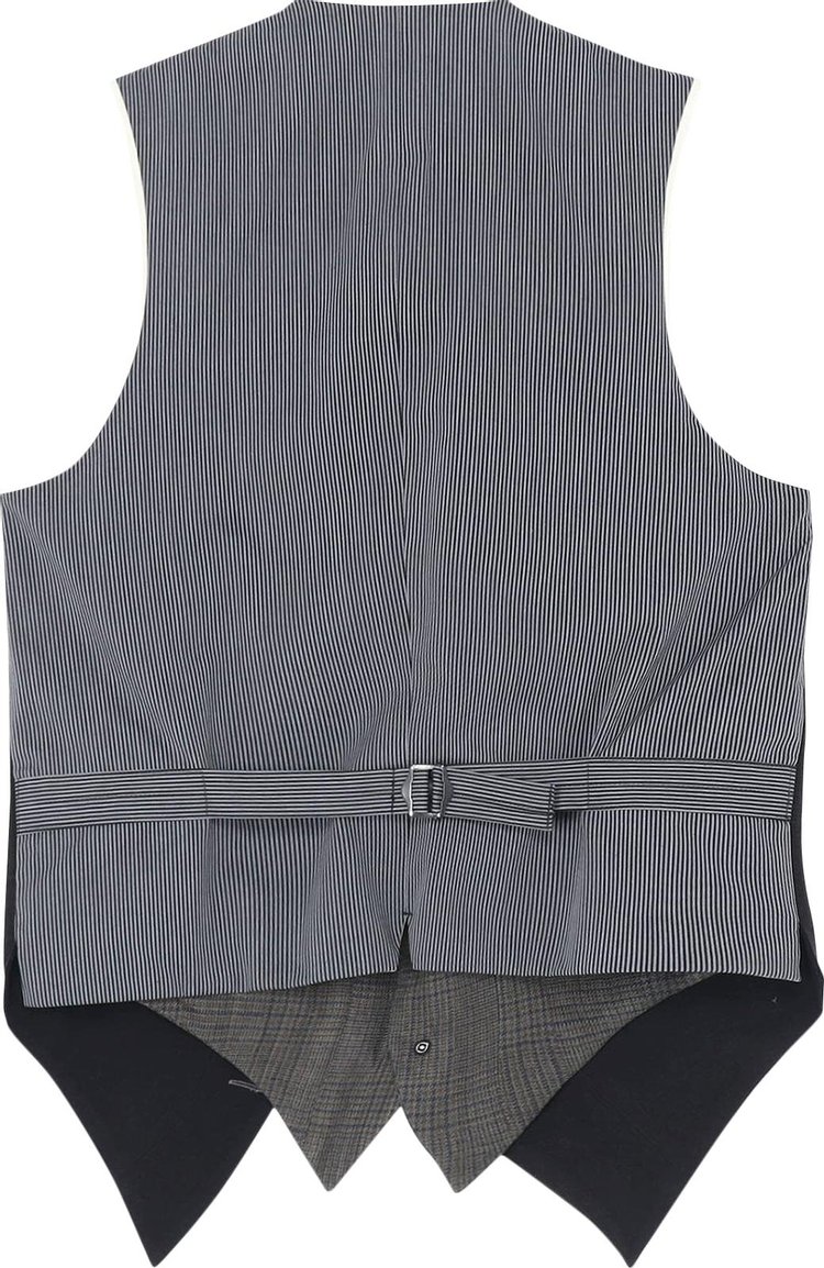 Yohji Yamamoto Pour Homme I Double Switching Vest Black