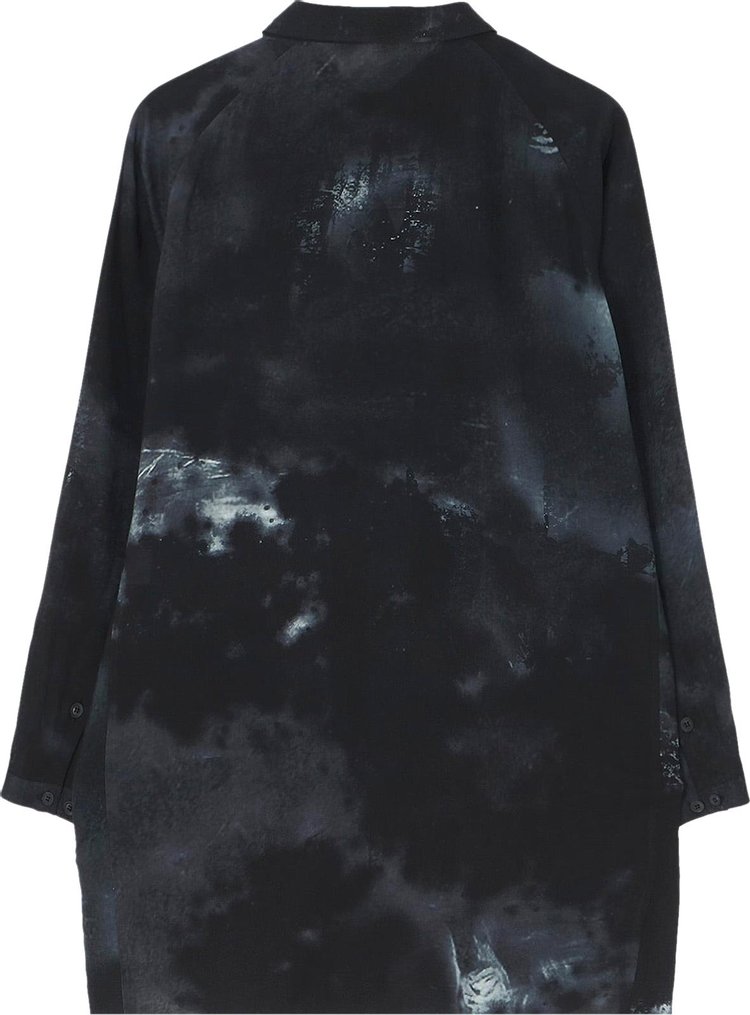 Yohji Yamamoto Pour Homme Side Print Gusset Shirt Black