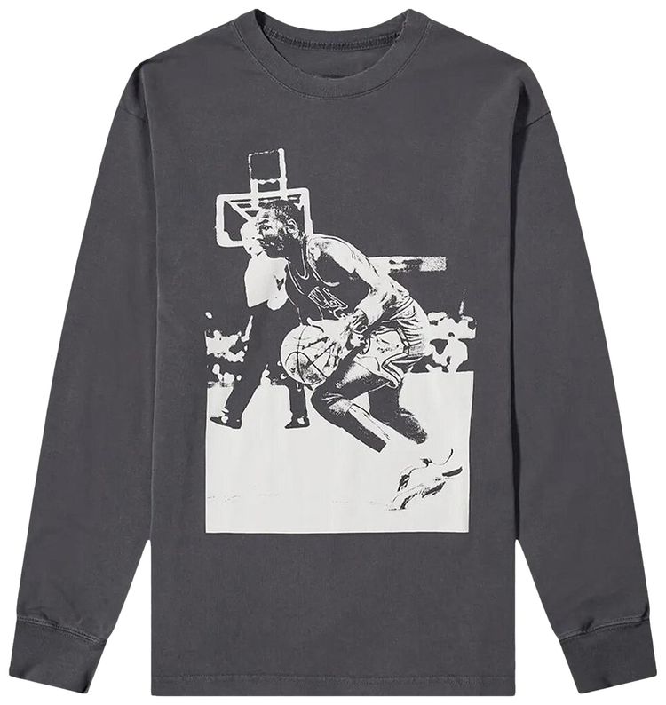 Air Jordan x Union M J Long Sleeve T Shirt Asia Sizing Off Noir