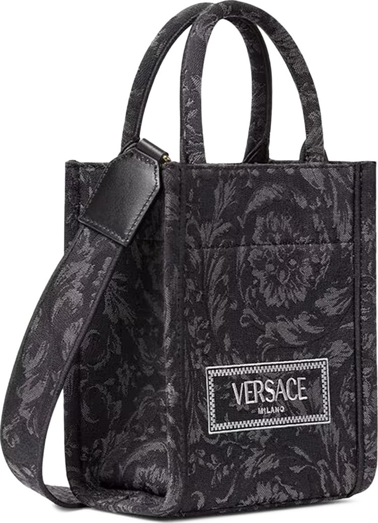 Versace Barocco Athena Mini Tote Bag Black