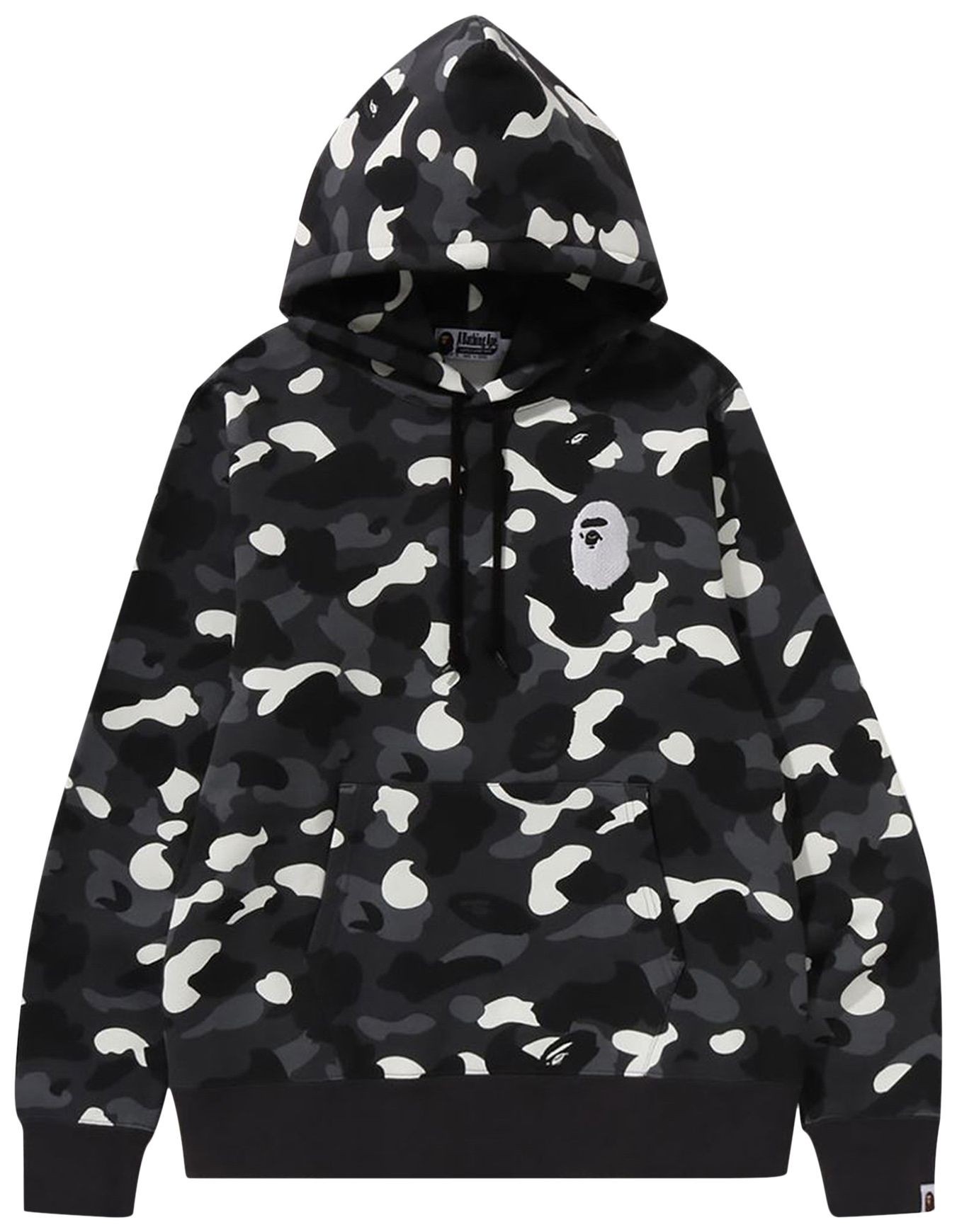 Buy BAPE City Camo Large Ape Head Pullover Hoodie 'Black' - 1K30 114
