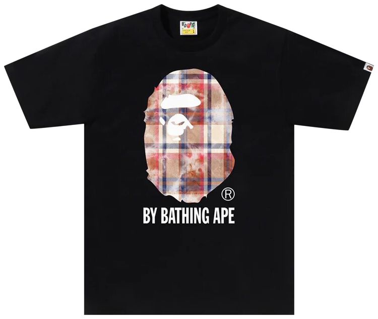 BAPE Bleach Check By Bathing Ape Tee 'Black'