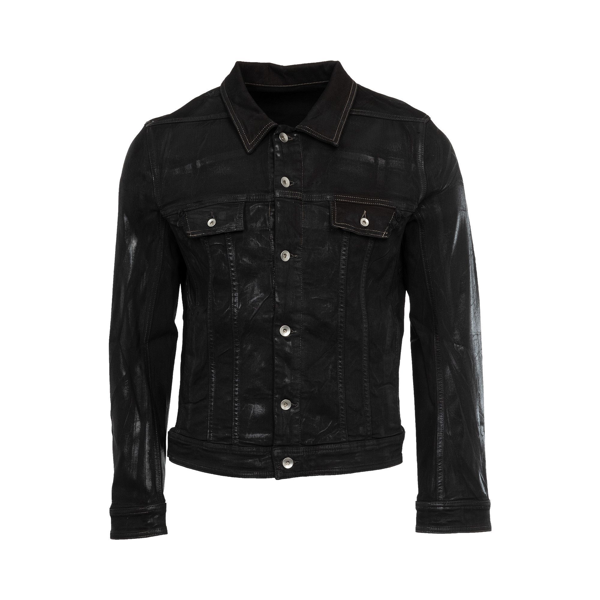 Buy Rick Owens DRKSHDW Denim Trucker Jacket 'Black