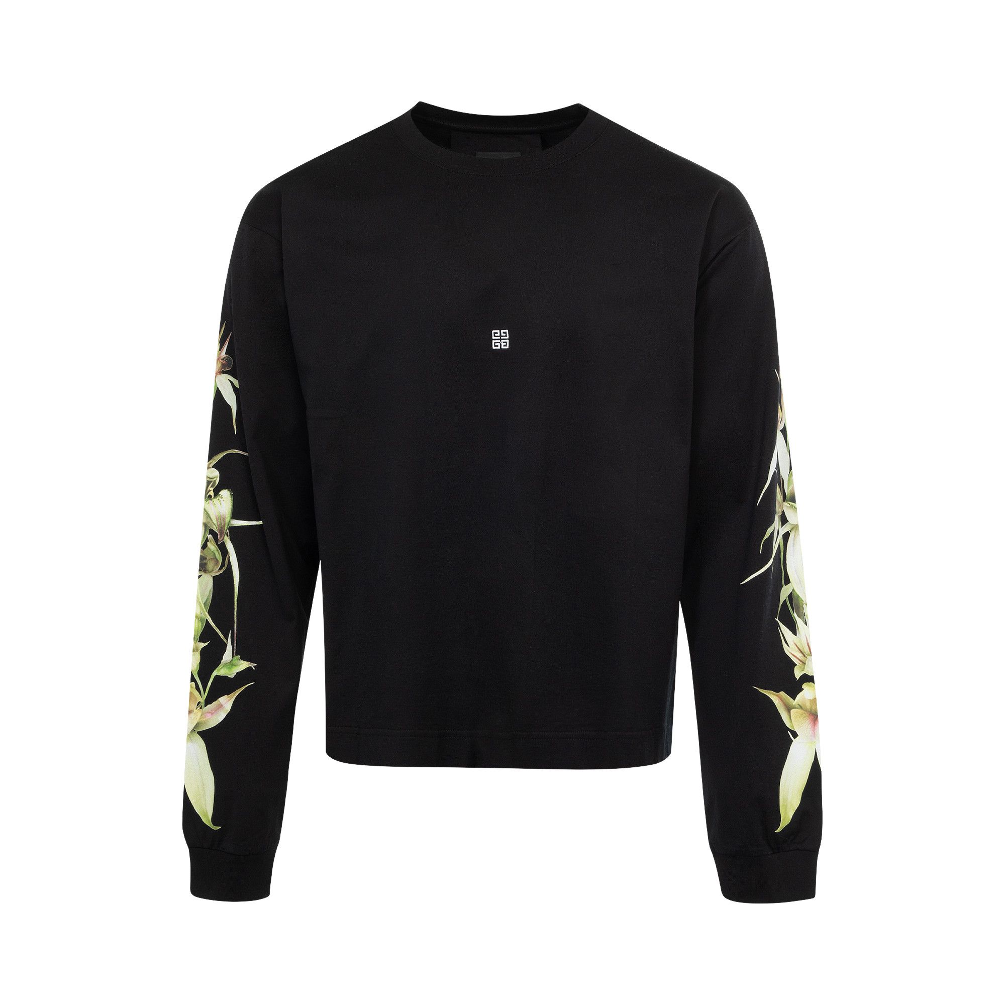 Buy Givenchy Boxy Fit Long Sleeve T Shirt Black BM71KP3YLU 001 GOAT SA