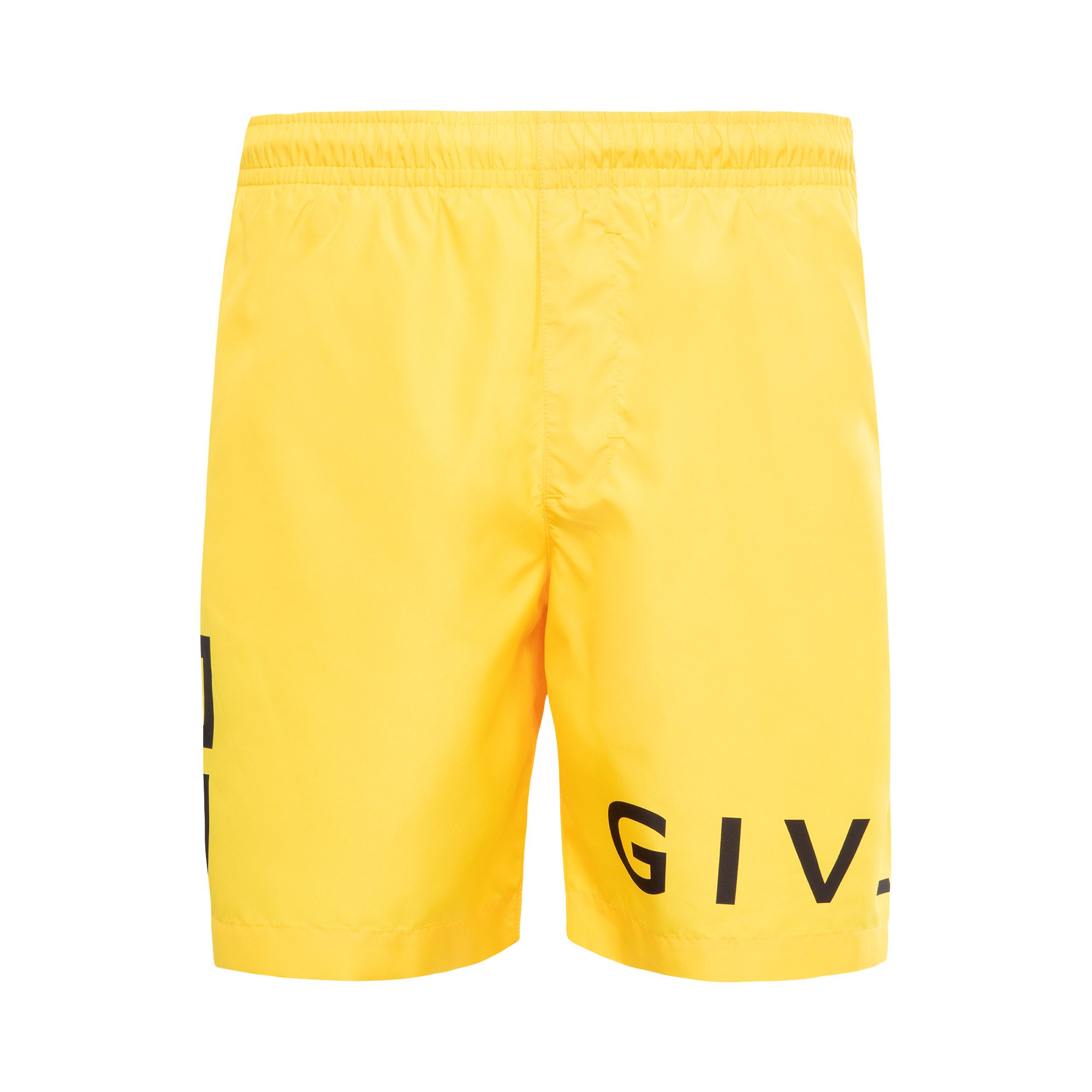 Givenchy Kids spray-paint print track shorts - Yellow
