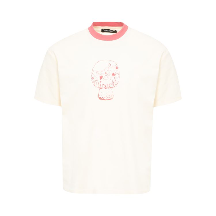 Nahmias Mushroom Ringer T-Shirt 'Antique White'