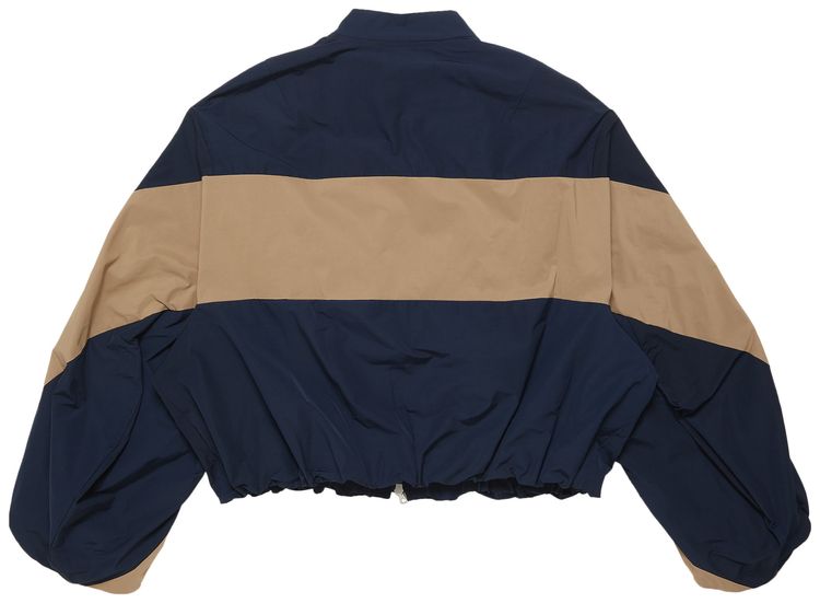 Dries Van Noten Colorblock Bomber Jacket Navy