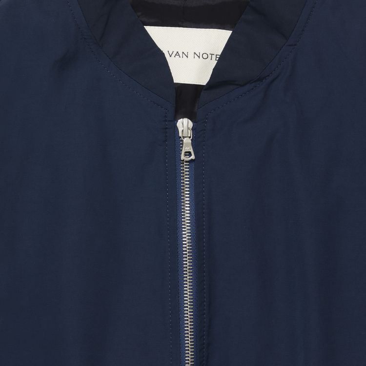 Dries Van Noten Colorblock Bomber Jacket Navy