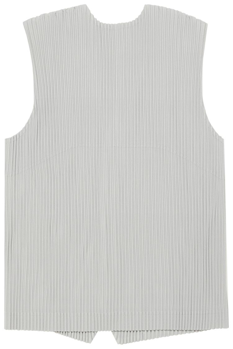 Homme Plisse Issey Miyake Basic Vest Light Grey