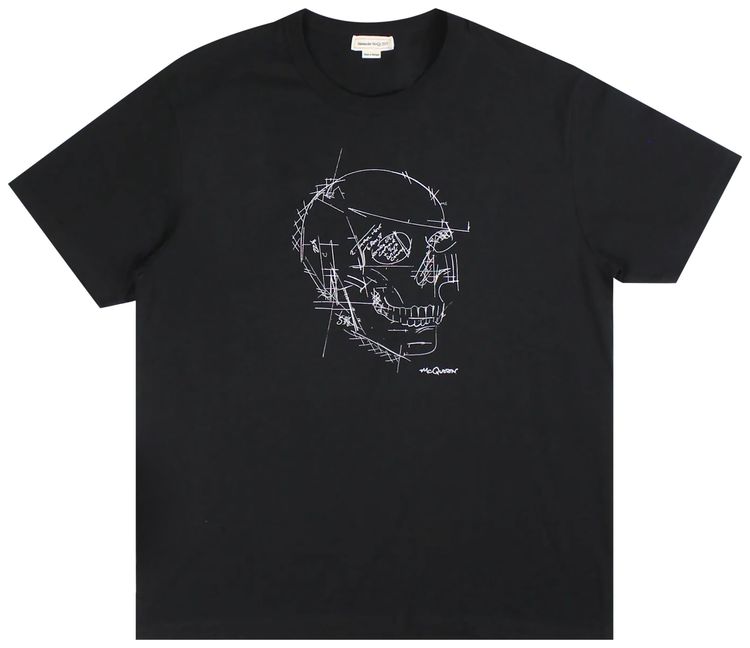 Alexander McQueen Skull T Shirt Black