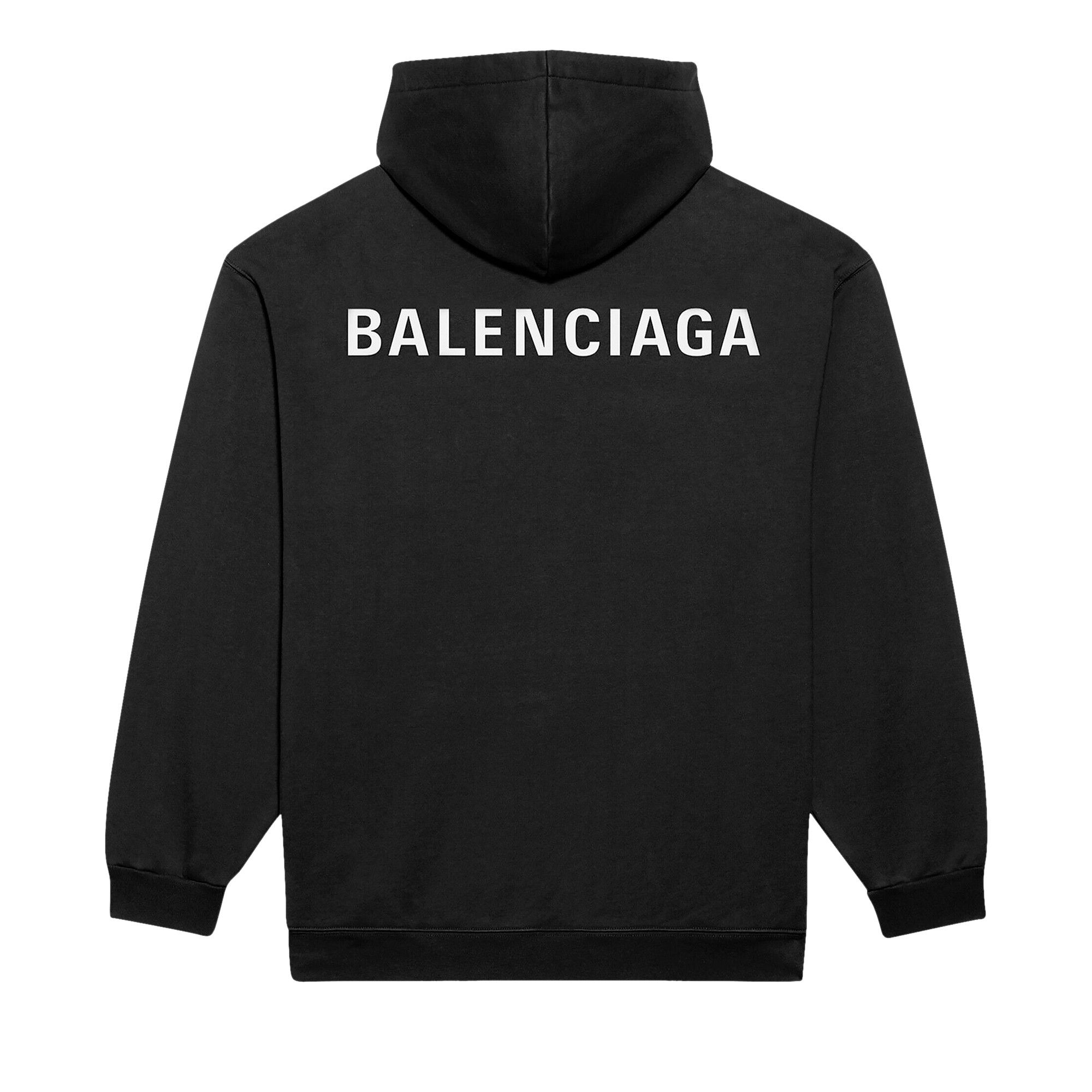 Buy Balenciaga Logo Hoodie 'Black' - 600583 TIV84 1070 | GOAT