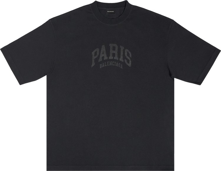 Balenciaga Paris Logo T-Shirt 'Black'
