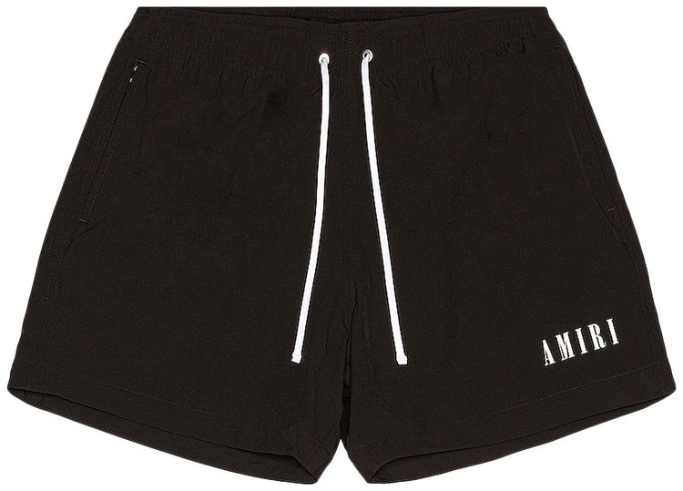 Amiri Core Logo Swim Trunks Black