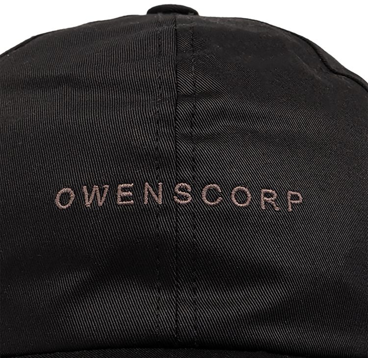 Rick Owens OWENSCORP Baseball Cap BlackDust