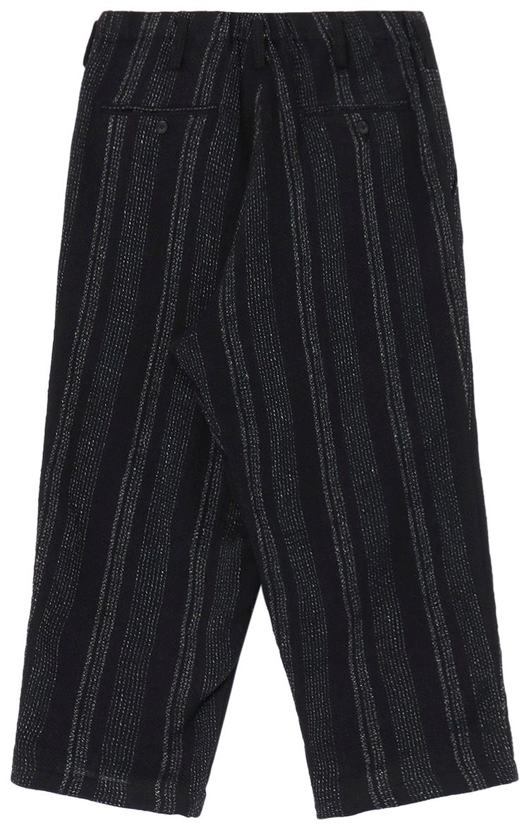 Yohji Yamamoto Pour Homme Z Stripe Coin Pocket Pants Black