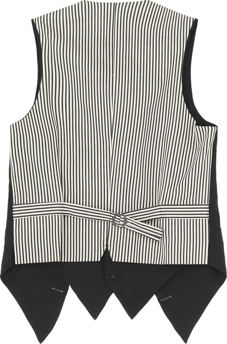 Yohji Yamamoto Pour Homme Double Switching Vest Black