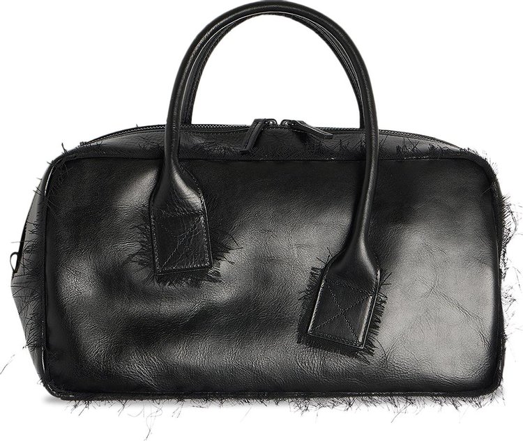 Y's Asymmetric Handle Boston Bag 'Black'